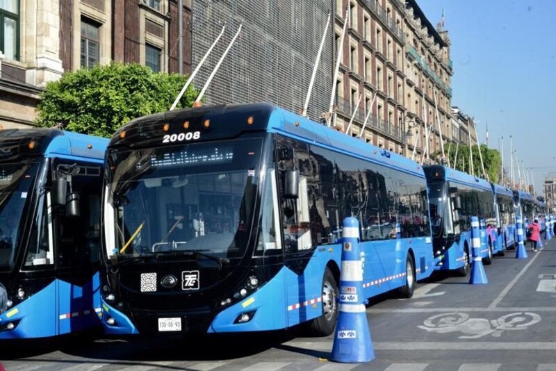 Nuevos autobuses eléctricos en la Ciudad de México