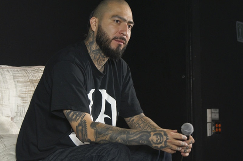 El rapero Canserbero en una entrevista