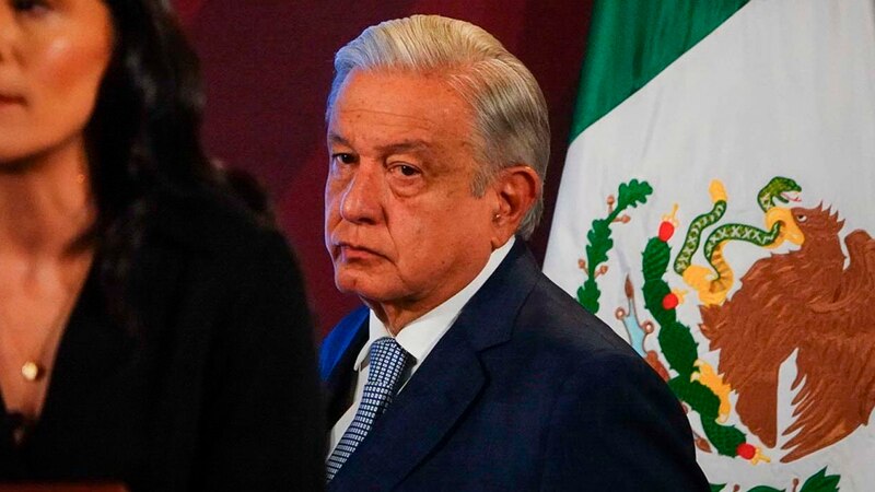 El presidente mexicano, Andrés Manuel López Obrador, durante una conferencia de prensa.