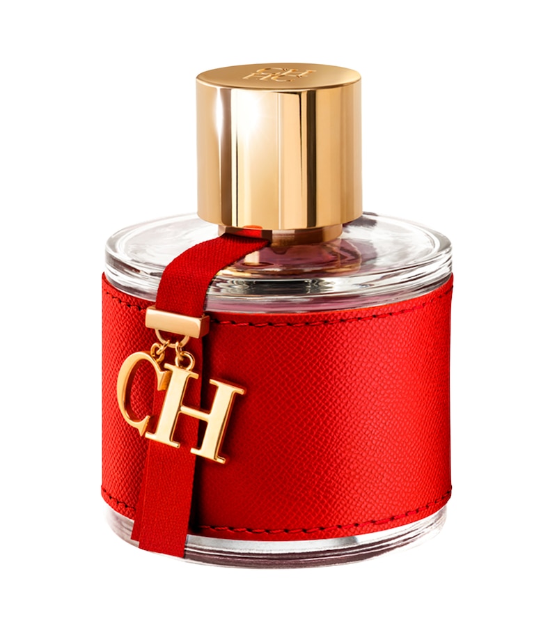 Perfume rojo CH de Carolina Herrera.