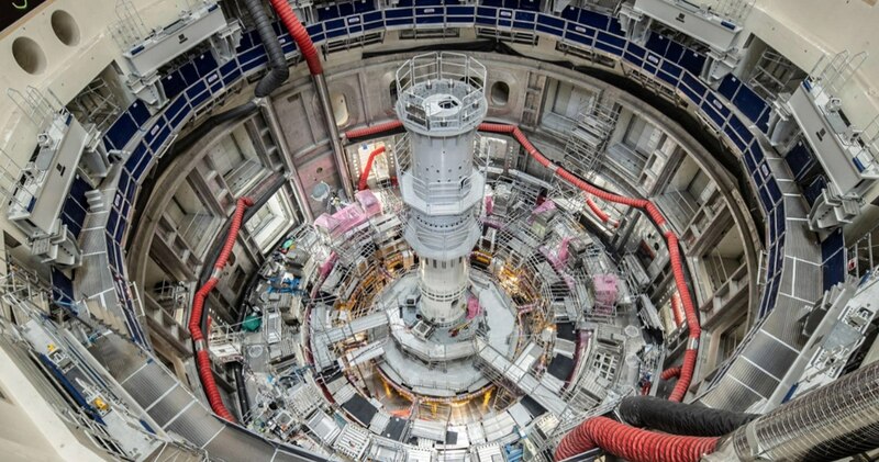 El interior de un reactor nuclear