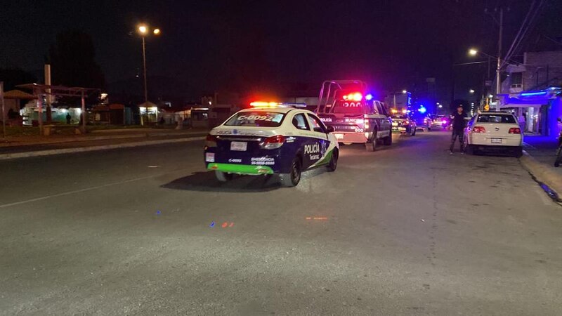 Accidente de tráfico en la noche