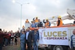 Azucena Cisneros arranca programa de iluminación en Ecatepec