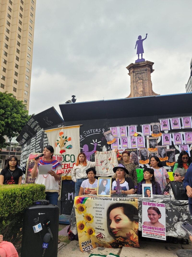 Protesta contra el feminicidio de Maribel Martínez