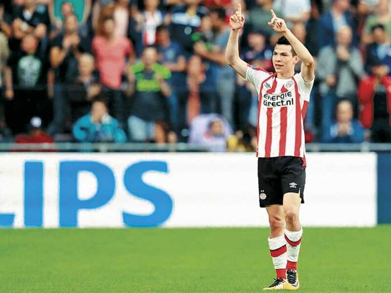 PSV Eindhoven celebra su victoria en la Europa League