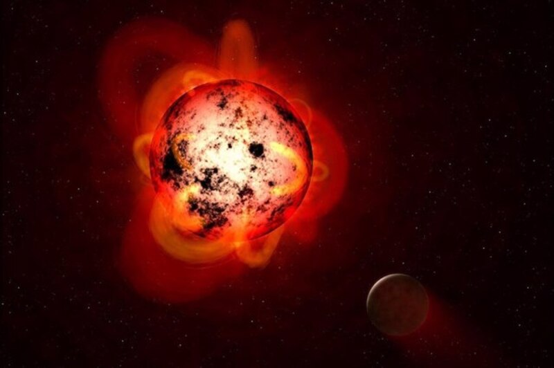 Una estrella gigante roja