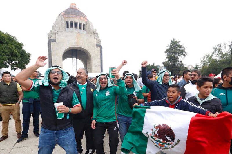 ¡Celebración de la victoria de la selección mexicana!