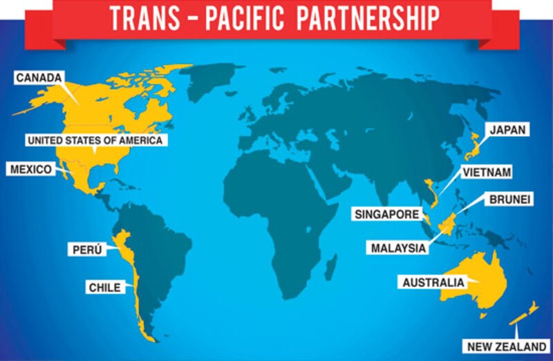 Países que conforman el TPP
