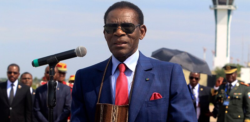 El presidente de Guinea-Bisáu, Umaro Sissoco Embaló, pronuncia un discurso.
