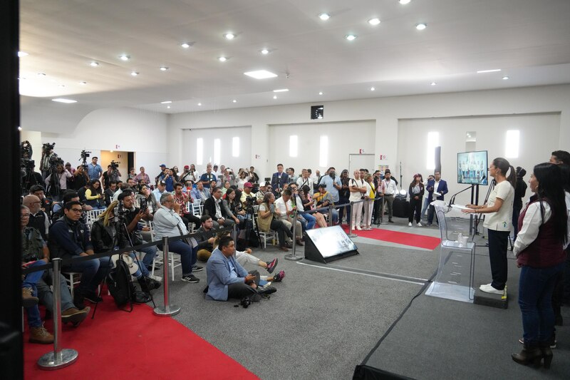 Conferencia de prensa de la presidenta electa de México, Claudia Sheinbaum