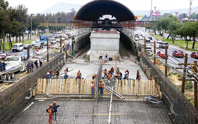 Construcción de la Línea 12 del Metro de la Ciudad de México