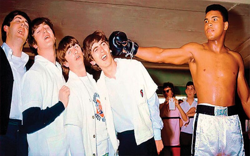 Los Beatles conociendo a Muhammad Ali