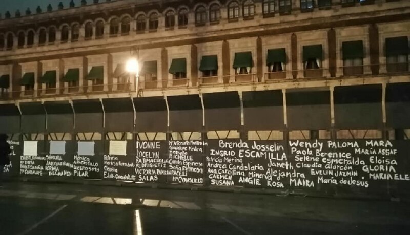 Protesta contra la violencia de género en México