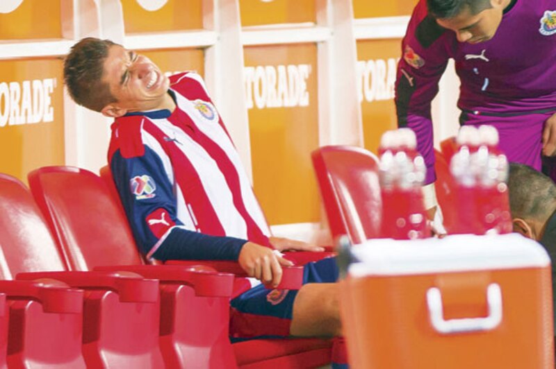 Jugador de fútbol lesionado