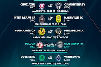 Concacaf Champions Cup: partidos, fechas y horarios de los octavos de final de vuelta