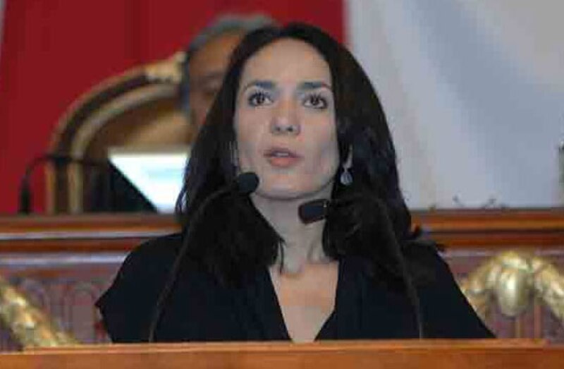 La diputada María Eugenia Vidal durante una sesión en el Congreso de la Nación.