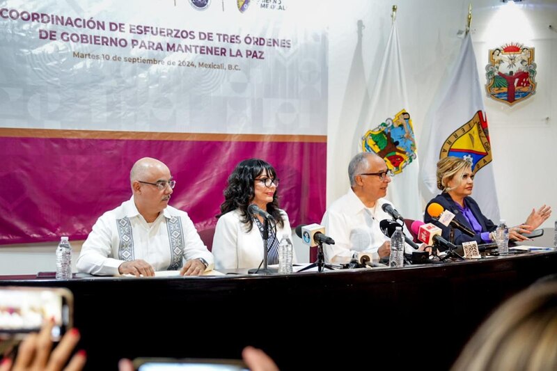 Title: Coordinación de esfuerzos de tres órdenes de gobierno para mantener la paz