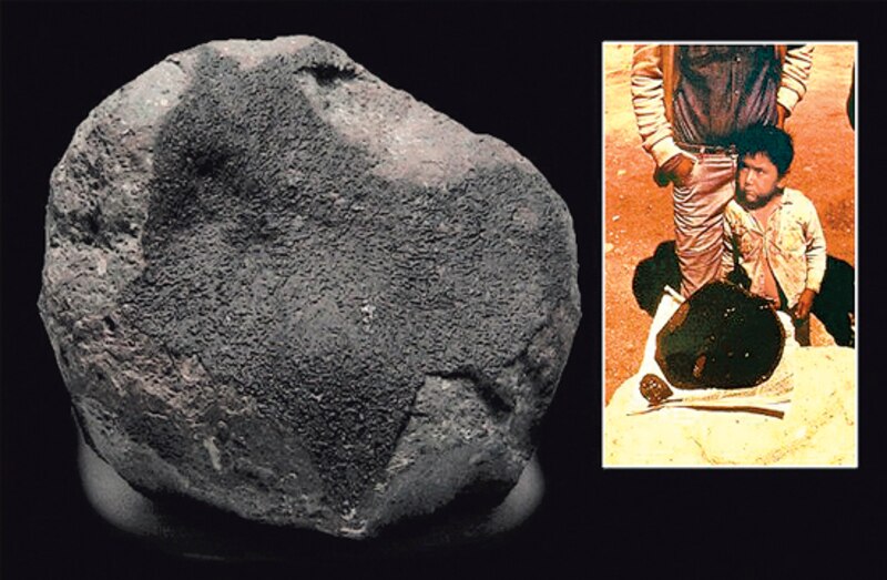 Huella de dinosaurio encontrada en México