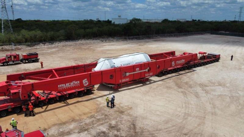 Transporte de una turbina eólica