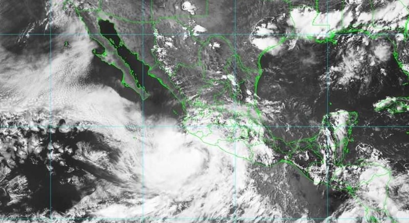 Tormenta tropical Dalila provoca lluvias y vientos en el occidente de México