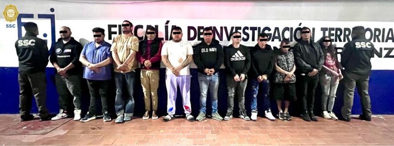 SSC detiene a 14 presuntos integrantes de la Unión Tepito en la CDMX