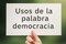 Usos de la palabra democracia 