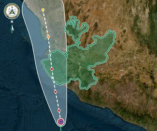Huracán Simon alcanza categoría 4 y se ubica frente a las costas de Colima