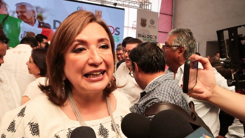 La Jefa de Gobierno de la Ciudad de México, Claudia Sheinbaum, durante una conferencia de prensa.