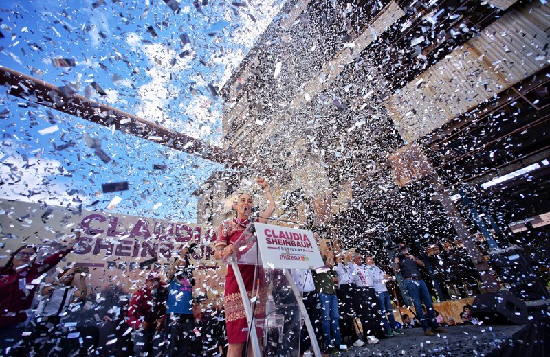 Claudia Sheinbaum, candidata de Morena, celebra su triunfo en las elecciones de la Ciudad de México