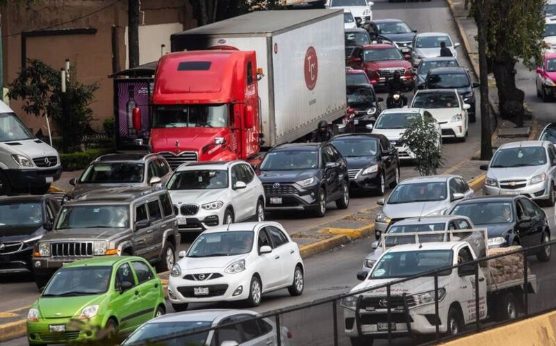 Tráfico vehicular en la Ciudad de México