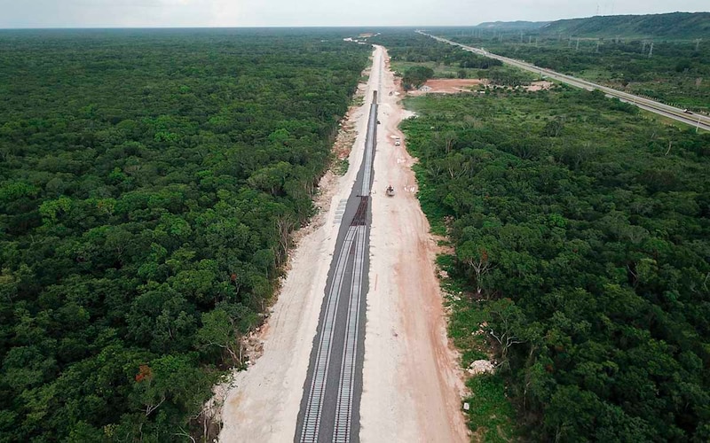 Construcción del Tren Maya