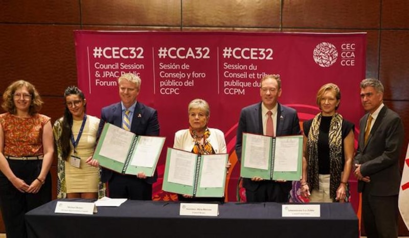 Ministros de medio ambiente de América del Norte reunidos en foro trilateral sobre cooperación ambiental en Ciudad de México