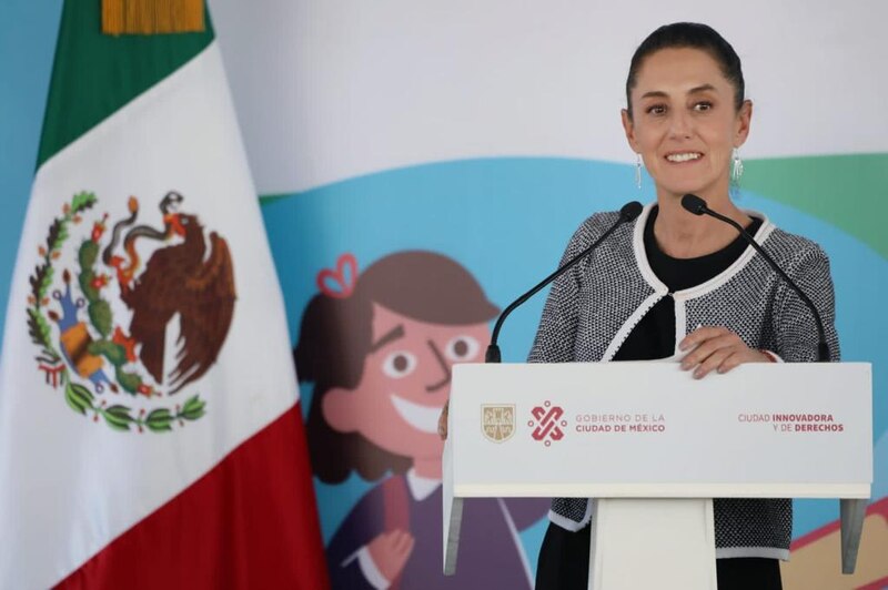La Jefa de Gobierno de la Ciudad de México, Claudia Sheinbaum, durante una conferencia de prensa.