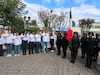 Desfile cívico-militar por la Independencia, celebrado en las calles renovadas de Texcoco 