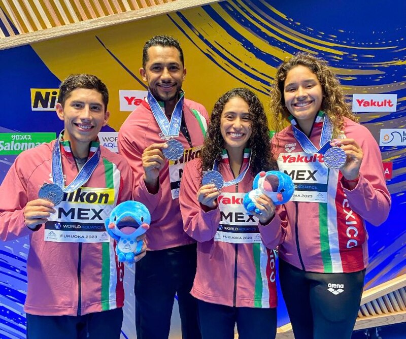 Medallas para México en el Campeonato Mundial de Natación