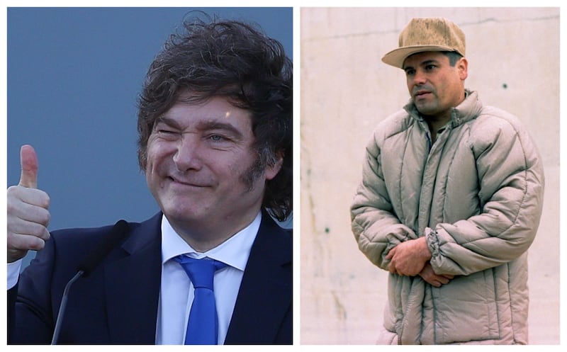 Javier Miley y "El Chapo" Guzmán