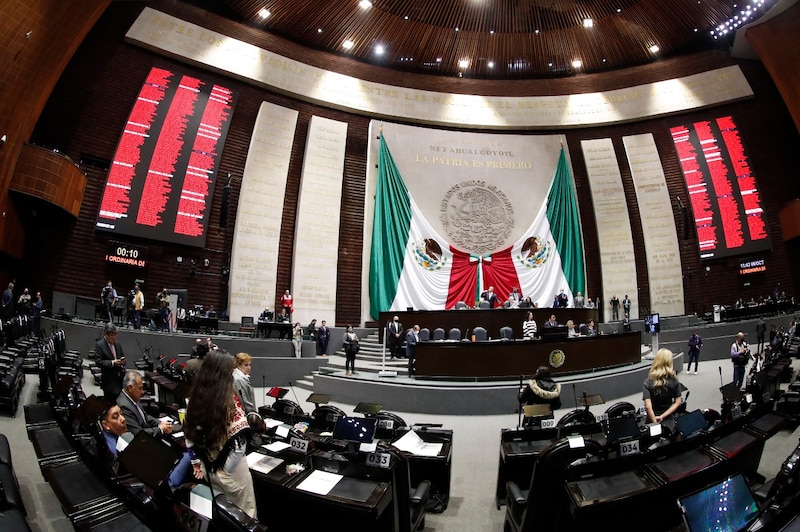 Sesión en el Congreso de la Unión