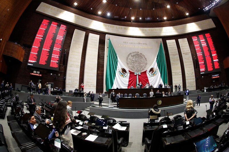 Sesión en el Congreso de la Unión