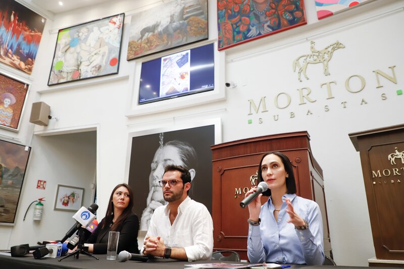 Presentación de la subasta de arte Morton