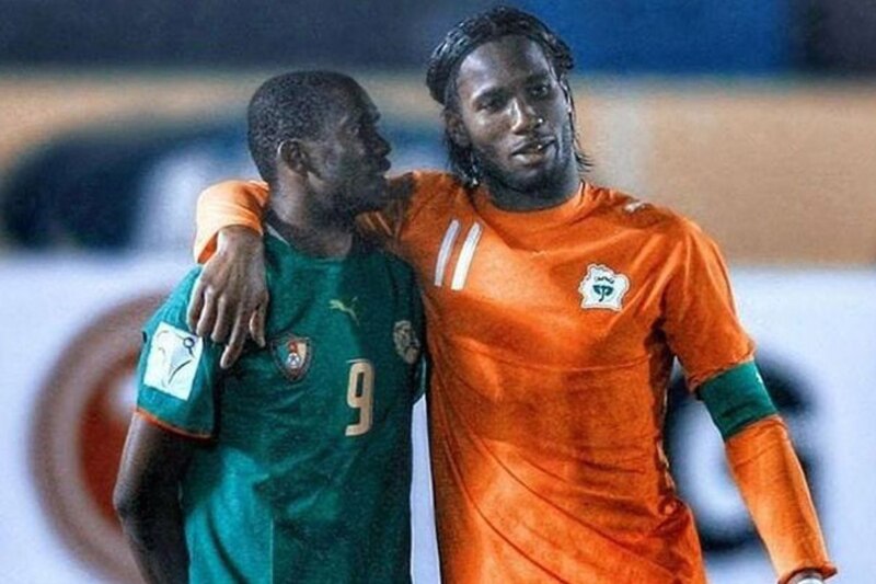 Eto'o y Drogba, dos leyendas del fútbol africano