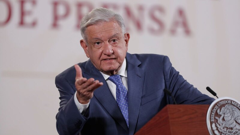 El presidente Andrés Manuel López Obrador durante una conferencia de prensa