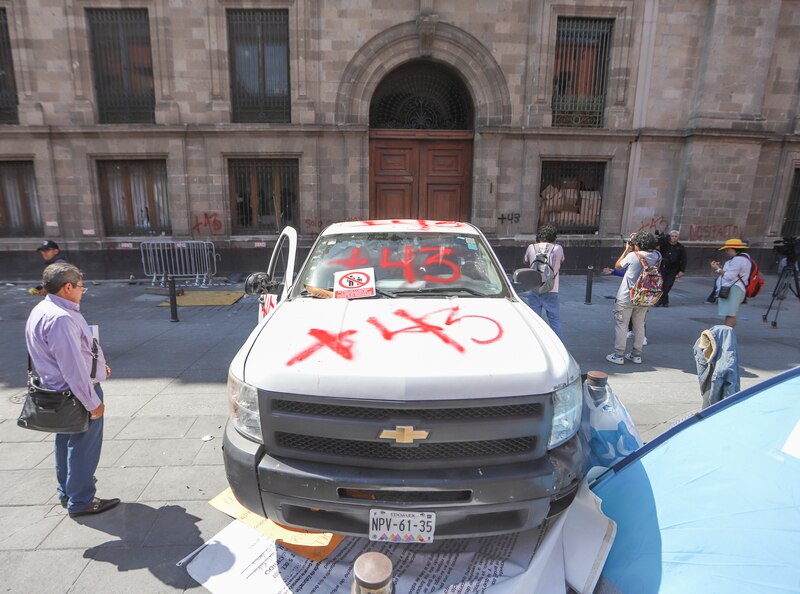 Protesta contra el gobierno en México