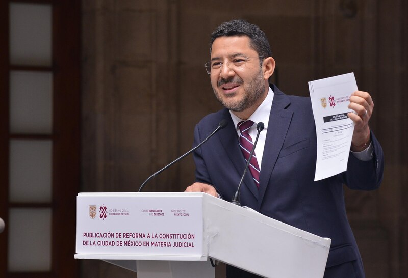 El título de la imagen podría ser: Reforma a la Constitución de la Ciudad de México en materia judicial
