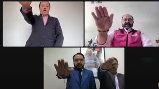 Representantes de Somos México y PAZ rinden protesta ante el Consejo General del INE