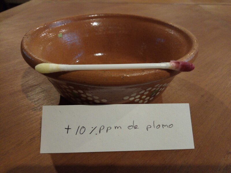 Hisopo de algodón con plomo