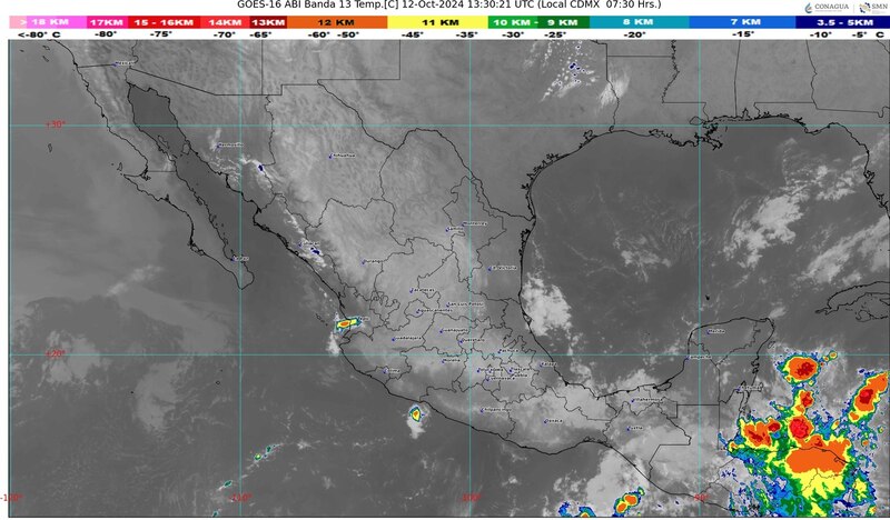 Title: Imagen satelital de México