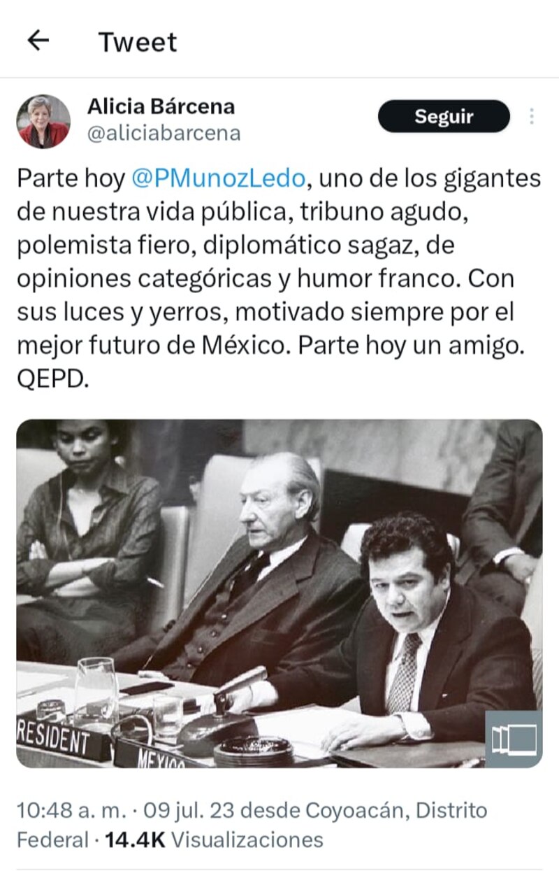 Title: Fallece el político mexicano Porfirio Muñoz Ledo