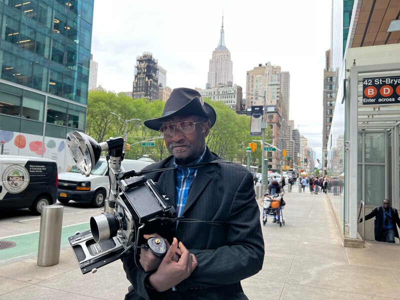 Fotógrafo callejero en Nueva York