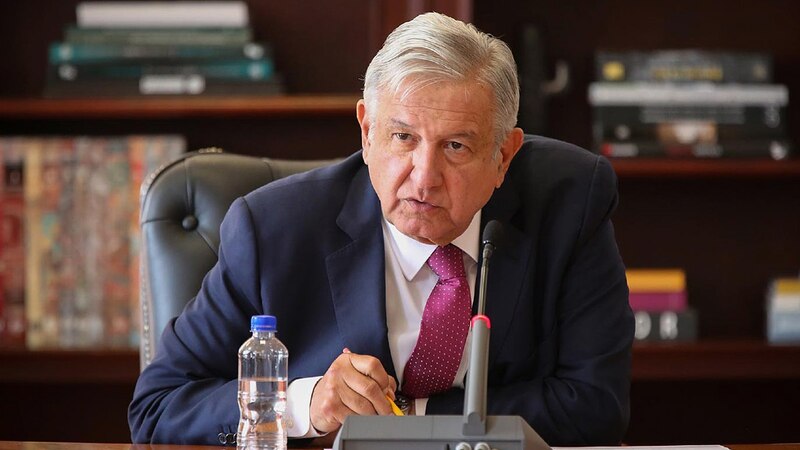 El presidente Andrés Manuel López Obrador durante una conferencia de prensa.