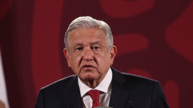 El presidente Andrés Manuel López Obrador durante una conferencia de prensa.